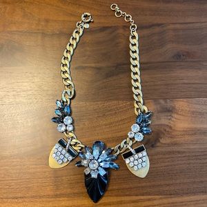 Jcrew crystal enamel statement necklace